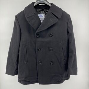 DSCP By Sterlingwear Quarterdeck US Navy Issued Peacoat Wool Mens Size 42S